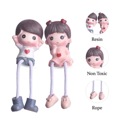 Couple Miniature Idol with Heart | Love Statue | Family Miniatures | Miniature Family | Family Statue | Family Sculptures | Aesthetic Toys | Love Sculpture | Couple Figurines