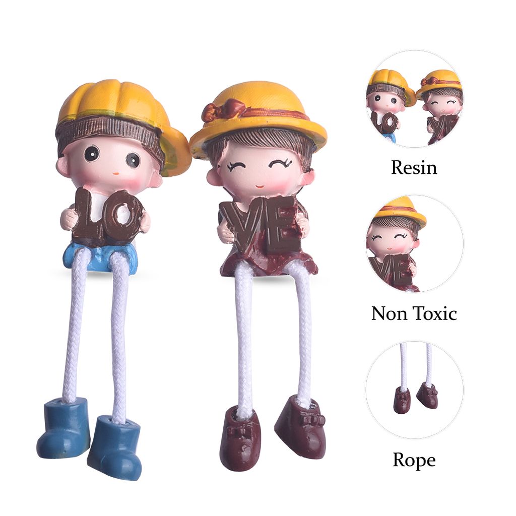 Best Couple Idol with Love Text | Couple Sculpture | Love Sculpture | Angel Of Love Statue | Lovers Statue | Couple Idols | Wedding Couple Figurines | Velantine Gift