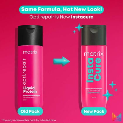 Matrix Opti.Repair Professional Liquid Protein Shampoo, Repairs Damaged Hair From 1st Use (200ml)