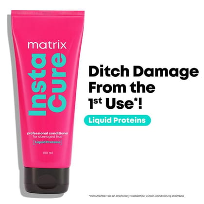 Matrix Insta Cure Professional Liquid Protein Conditioner for Damaged Hair (100ml)