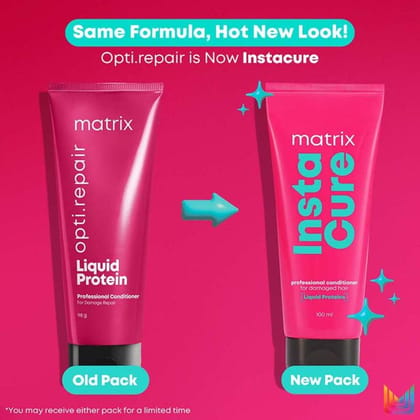 Matrix Insta Cure Professional Liquid Protein Conditioner for Damaged Hair (100ml)