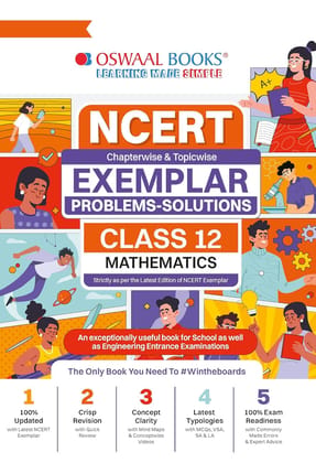 OSWAAL NCERT EXEMPLAR PROBLEM AND SOLUTIONS MATHS FOR CLASS 12 FOR 2026 EXAMS -OSWEXE12MATHS|| [Paperback] [Oct 30, 2024] Arihant