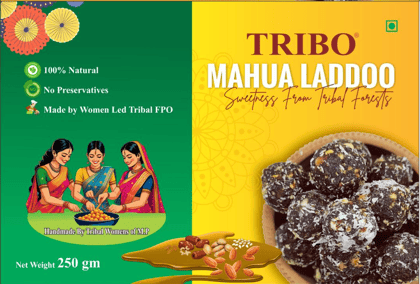 TRIBO Mahua Laddoo: 100% Natural, Handmade by MP Tribal Women | 250g Healthy Sweet