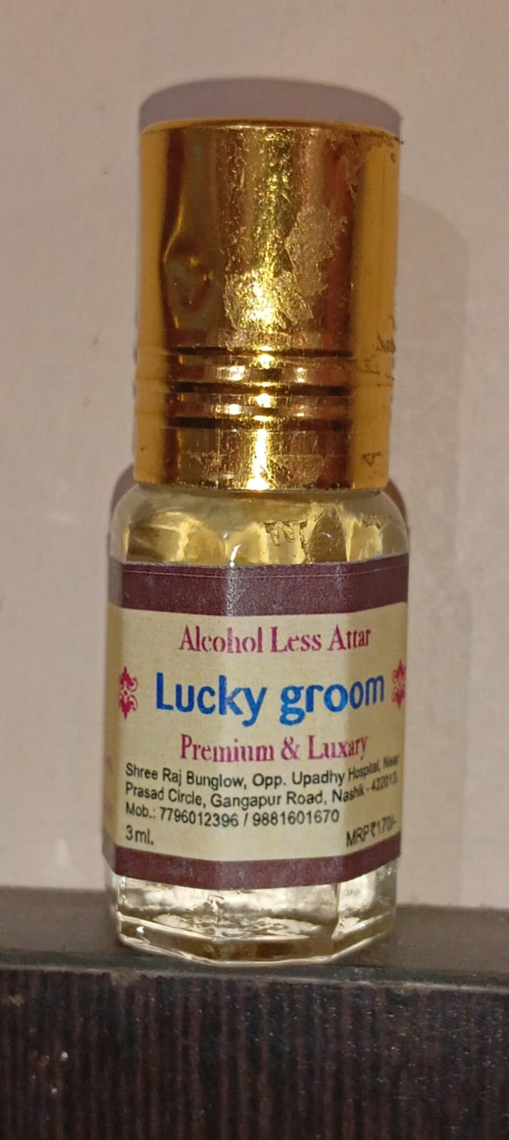 Lucky groom attar Roll On 3 ML