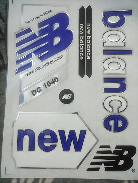 TEKNAXO | 3D Digital TC-590 Edition | English Willow | Embossed Cricket Bat Sticker (Blue)