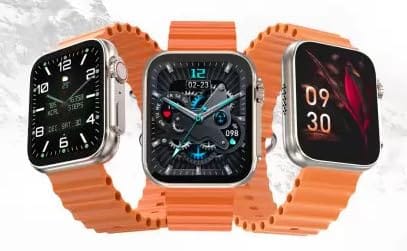 Ultra Series 8 AMOLED 368 * 448px 1.89 High Resolution,BT Calling and 123 Sports Modes Smartwatch (Orange Strap, Free Size)