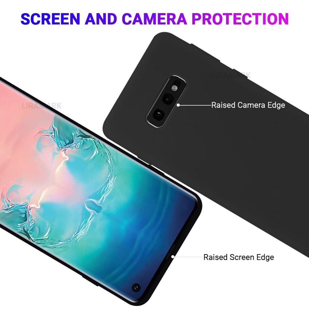 LIRAMARK Liquid Silicone Soft Back Cover Case for Samsung Galaxy S10e