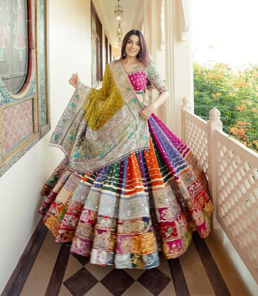 Navratri chaniya choli Readymade Indian wedding Festival partywear lehenga choli for women