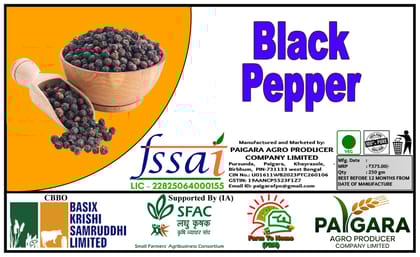 Premium Whole Black Pepper | Kali Mirch Whole Spices - 250g