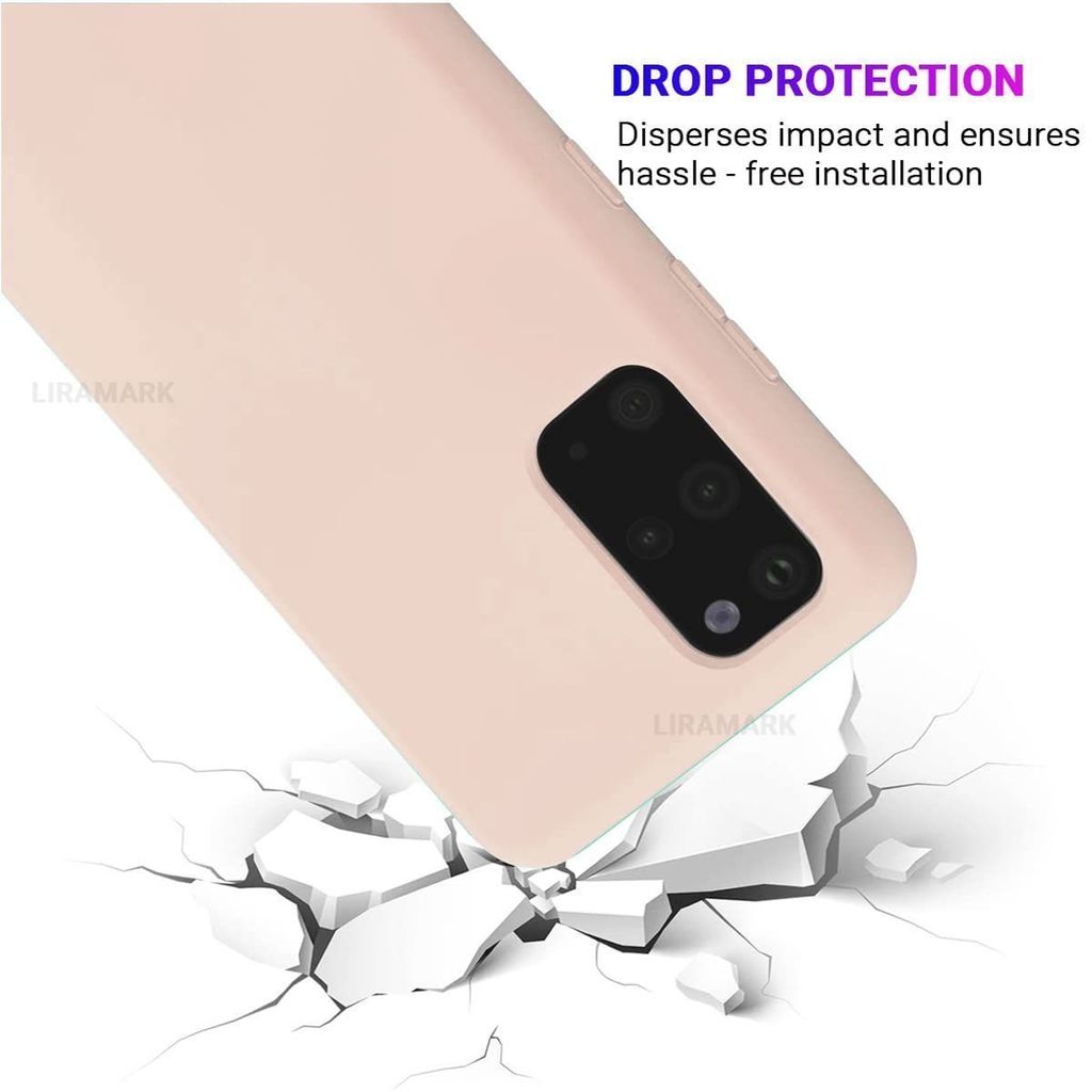 LIRAMARK Liquid Silicone Soft Back Cover Case for Samsung Galaxy S20 Plus / S20 Plus 5G