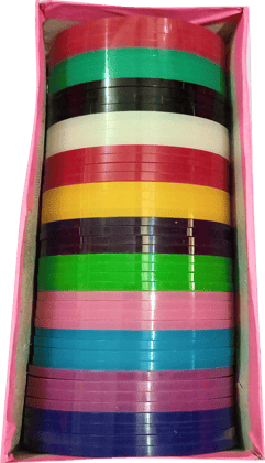 Plastic Flat 4 Cut Bangles box for thread work.