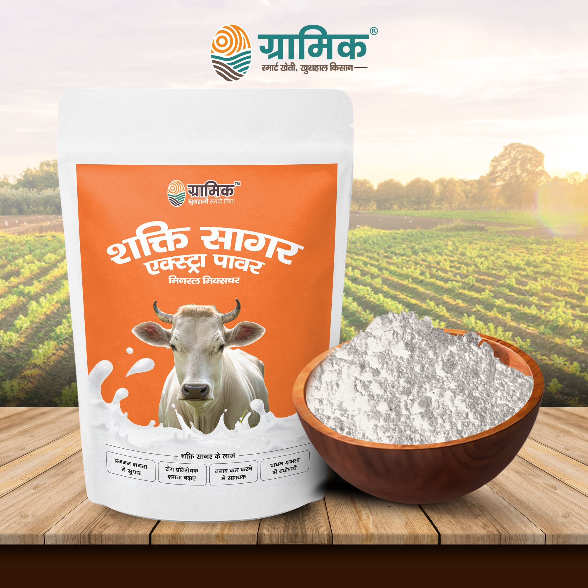 Gramik Shakti Sagar Extra Power (Mineral Mixture) Animal Feed Supplements