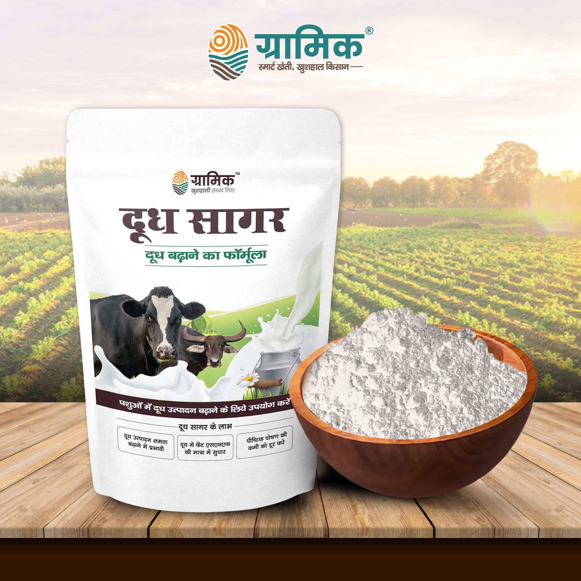Gramik Doodh Sagar Cattle Feed Supplement (Improved Formula)