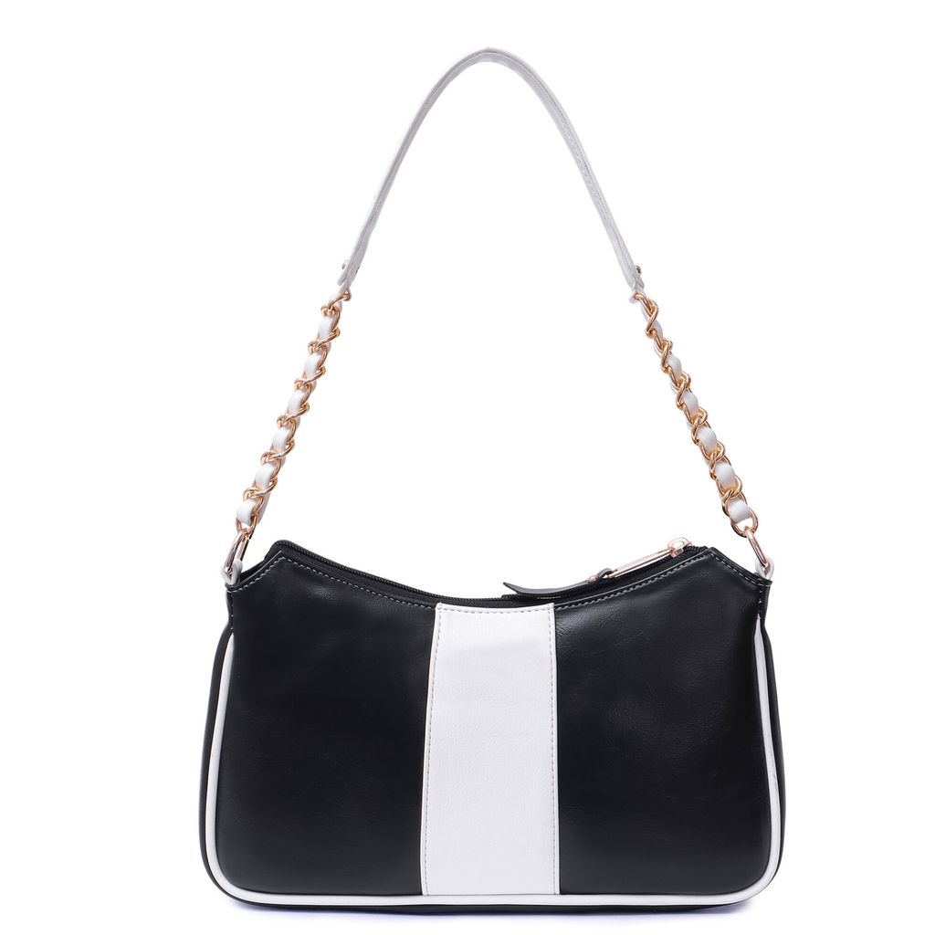 VISMIINTREND Women Handbag | Pu Leather Satchel Bag | Crossbody Sling Bag with Detachable Adjustable Strap | Evening Party Handbag | Solid Half Moon Style | Bags