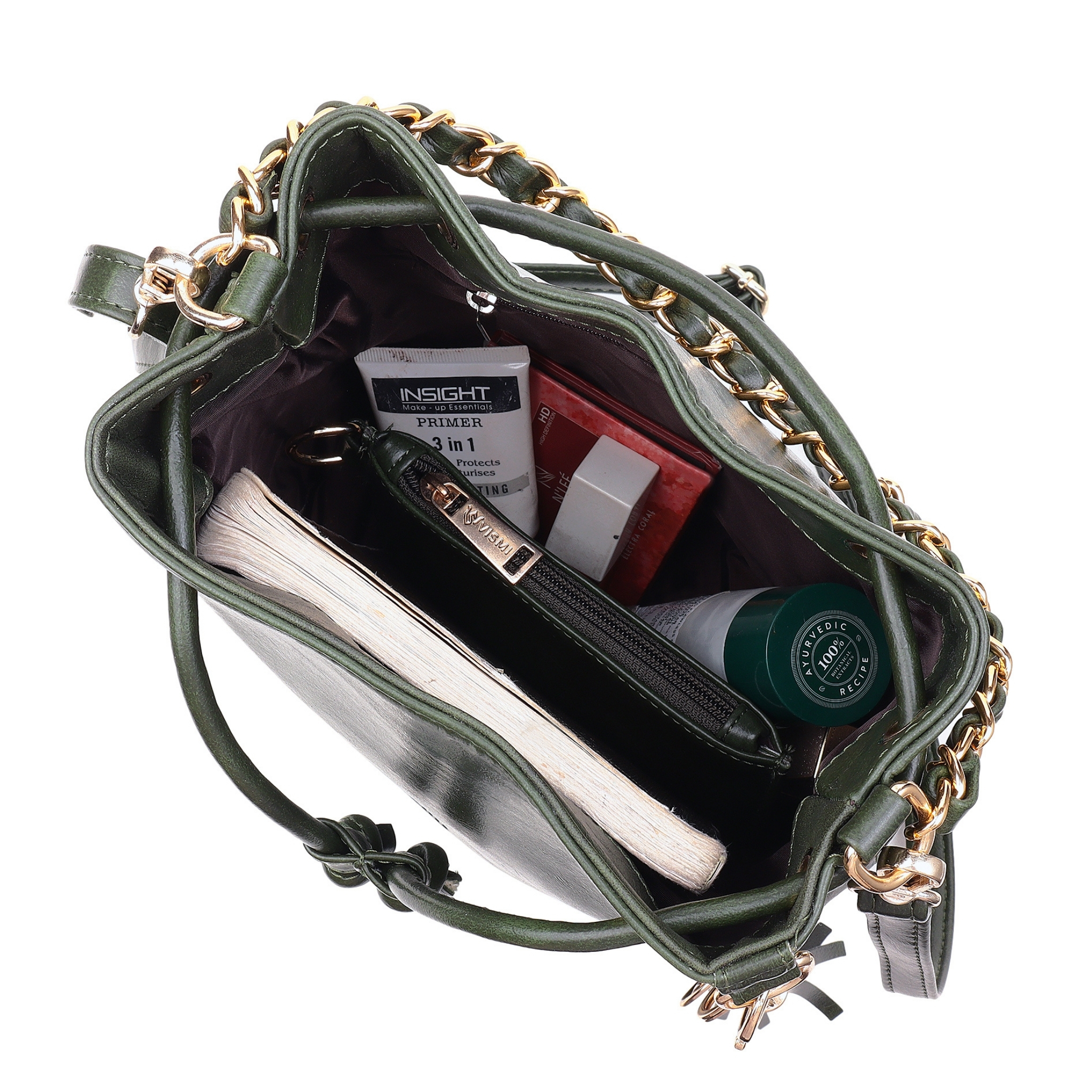 VISMIINTREND Stylish Bucket Bag for Women, Girls | Crossbody Detachable Strap Drawstring Closure Handbag | Pu Vegan Leather Handbag with Wallet & Purse