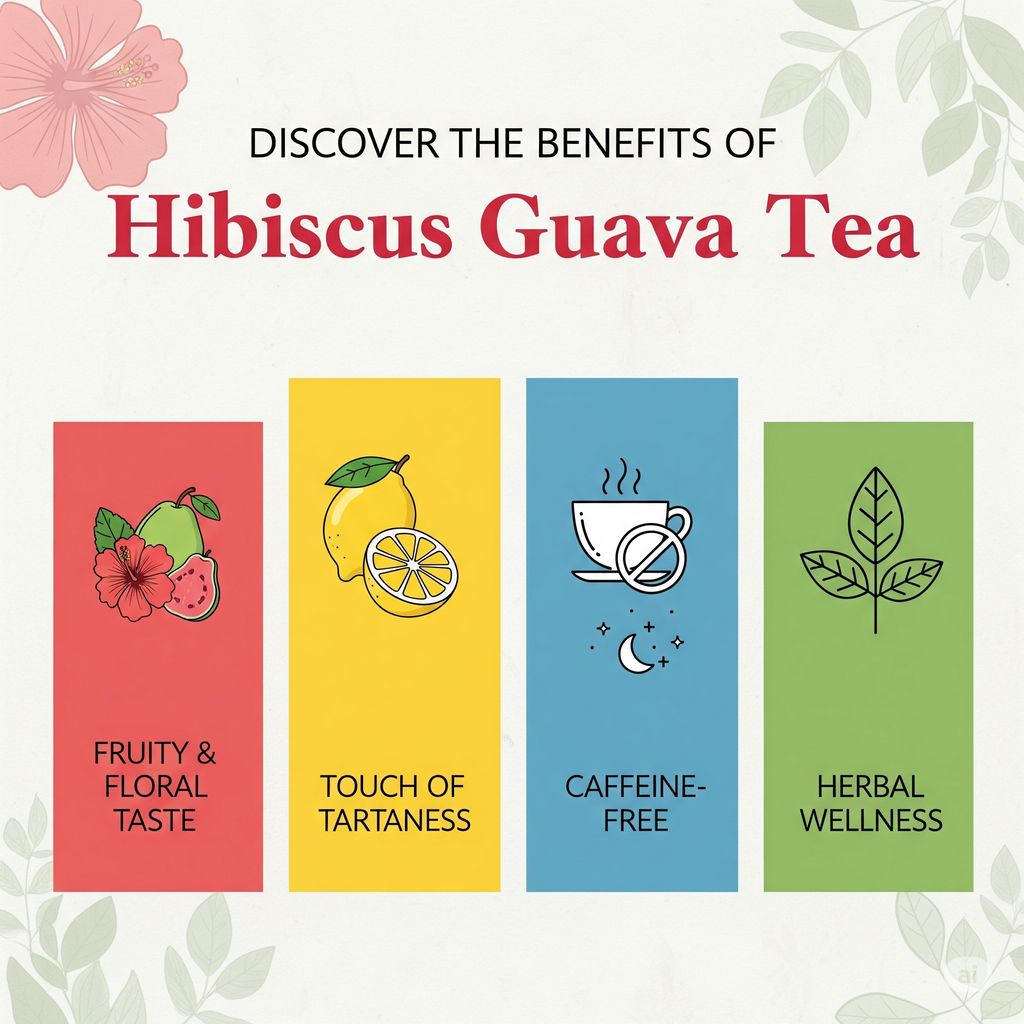 Stanes Red Bliss Hibiscus Guava Herbal Infusion Dips | 25 Single Serve Dip Bags | Pack of 1