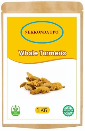 NEKKONDA FPO 100% Natural Premium Quality Whole Turmeric - 1 KG