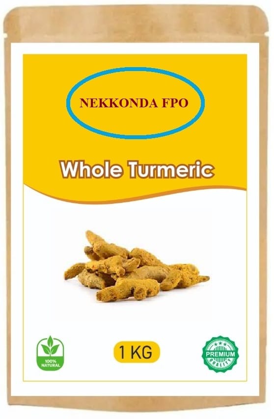 NEKKONDA FPO 100% Natural Premium Quality Whole Turmeric - 1 KG