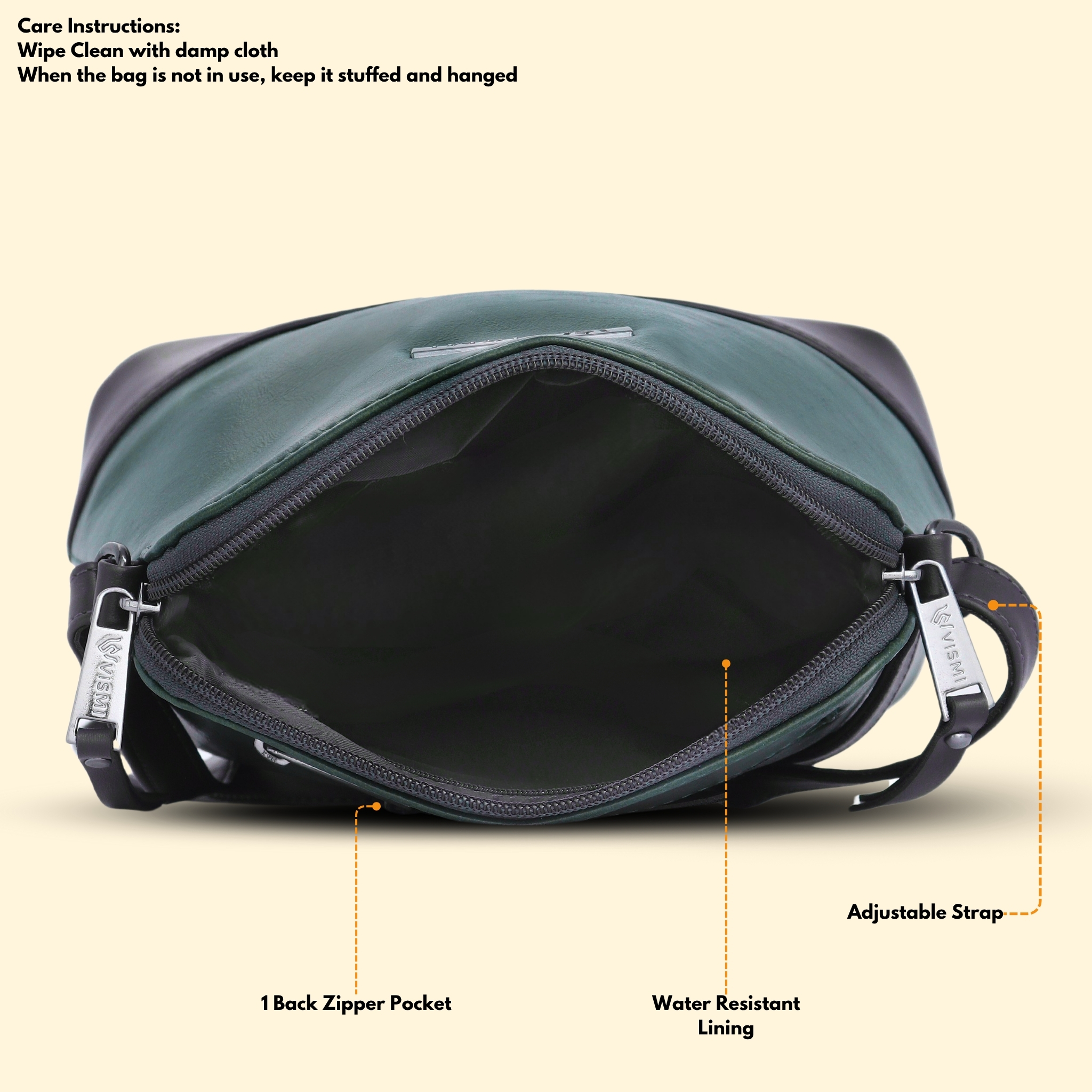 VISMIINTREND Crossbody Bag for Women, Girls | Stylish Shoulder Bag | Pu Leather Adjustable Travel Bags | Birthday Gift for Wife | Mother | Diwali Gift