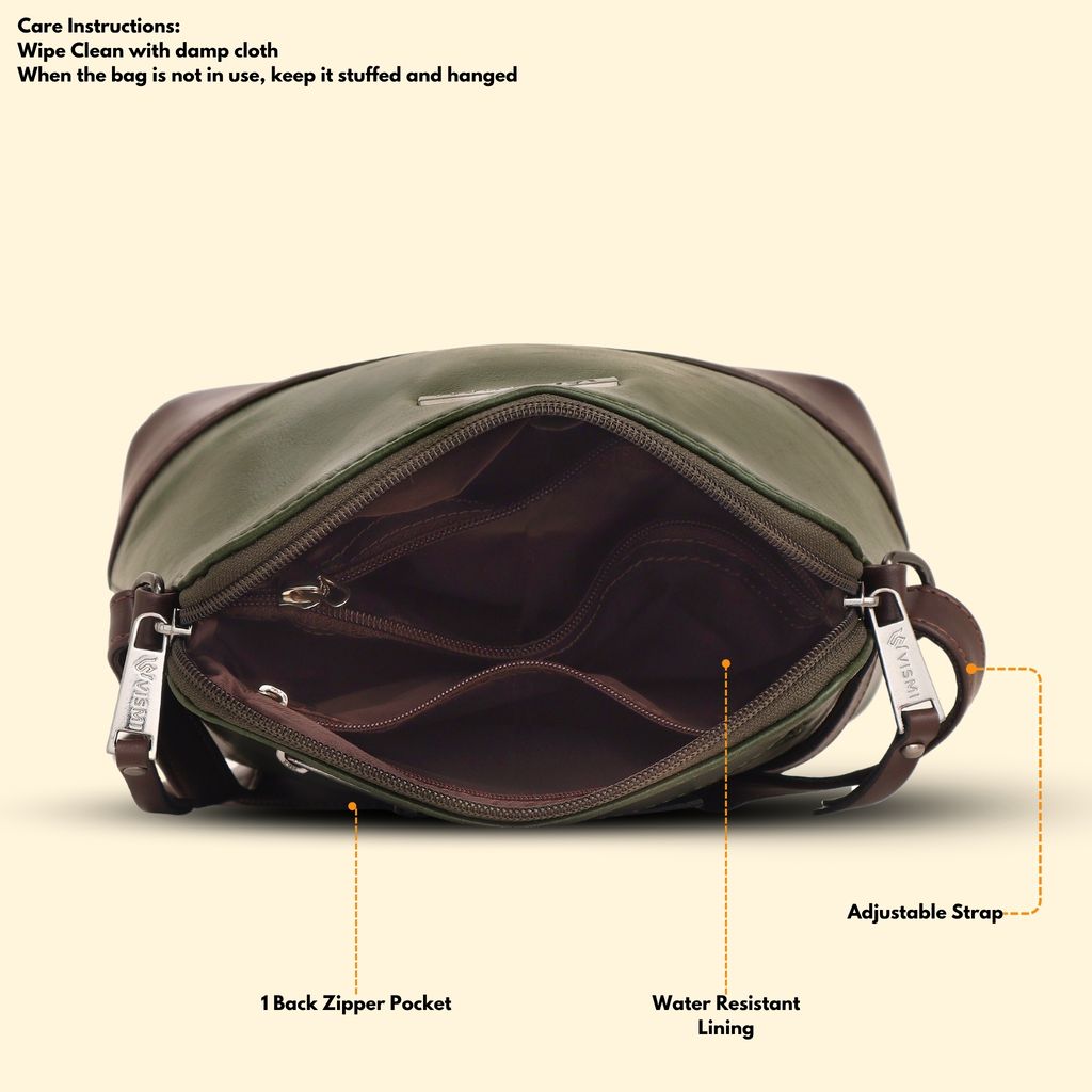 VISMIINTREND Crossbody Bag for Women, Girls | Stylish Shoulder Bag | Pu Leather Adjustable Travel Bags | Birthday Gift for Wife | Mother | Diwali Gift