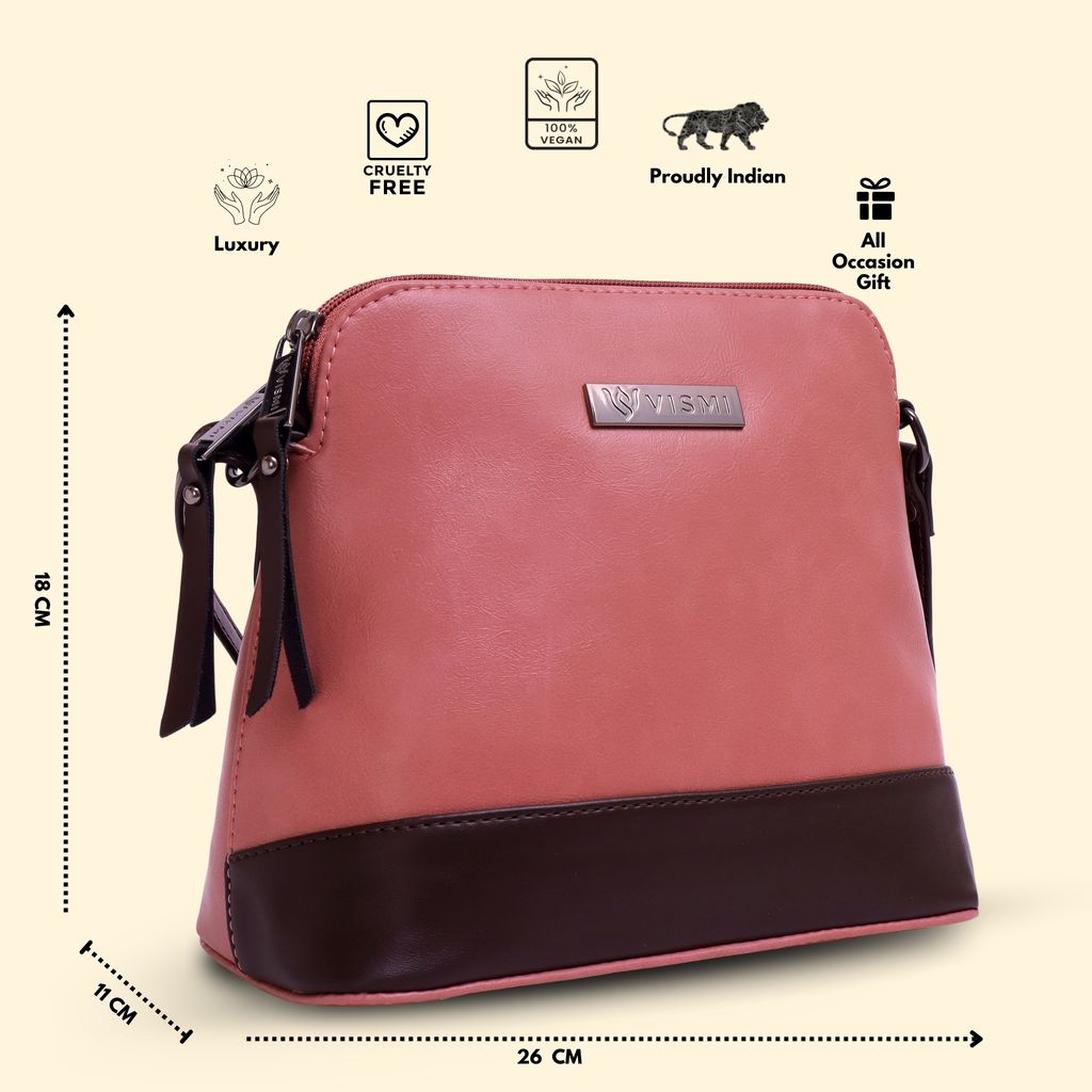 VISMIINTREND Crossbody Bag for Women, Girls | Stylish Shoulder Bag | Pu Leather Adjustable Travel Bags | Birthday Gift for Wife | Mother | Diwali Gift