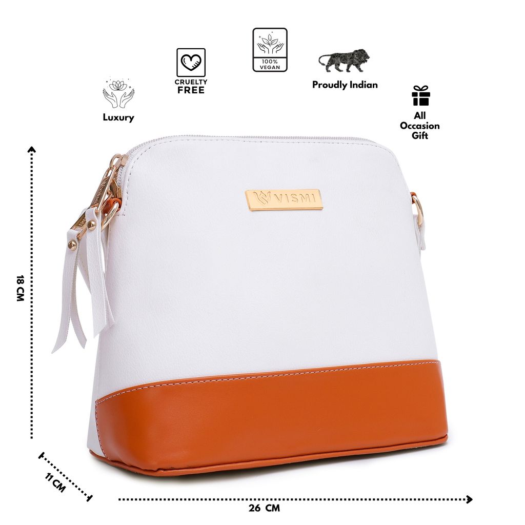 VISMIINTREND Crossbody Bag for Women, Girls | Stylish Shoulder Bag | Pu Leather Adjustable Travel Bags | Birthday Gift for Wife | Mother | Diwali Gift