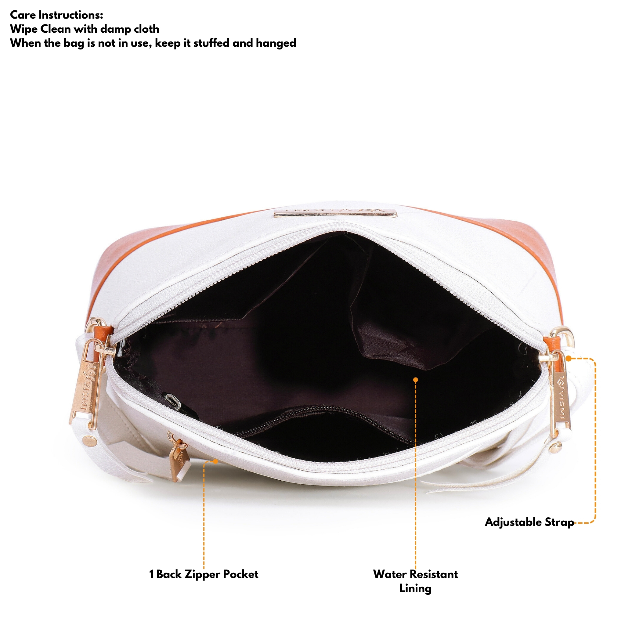 VISMIINTREND Crossbody Bag for Women, Girls | Stylish Shoulder Bag | Pu Leather Adjustable Travel Bags | Birthday Gift for Wife | Mother | Diwali Gift