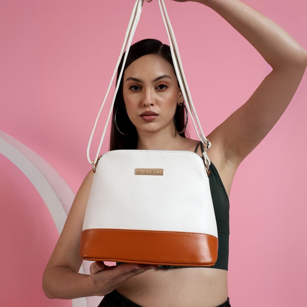 VISMIINTREND Crossbody Bag for Women, Girls | Stylish Shoulder Bag | Pu Leather Adjustable Travel Bags | Birthday Gift for Wife | Mother | Diwali Gift