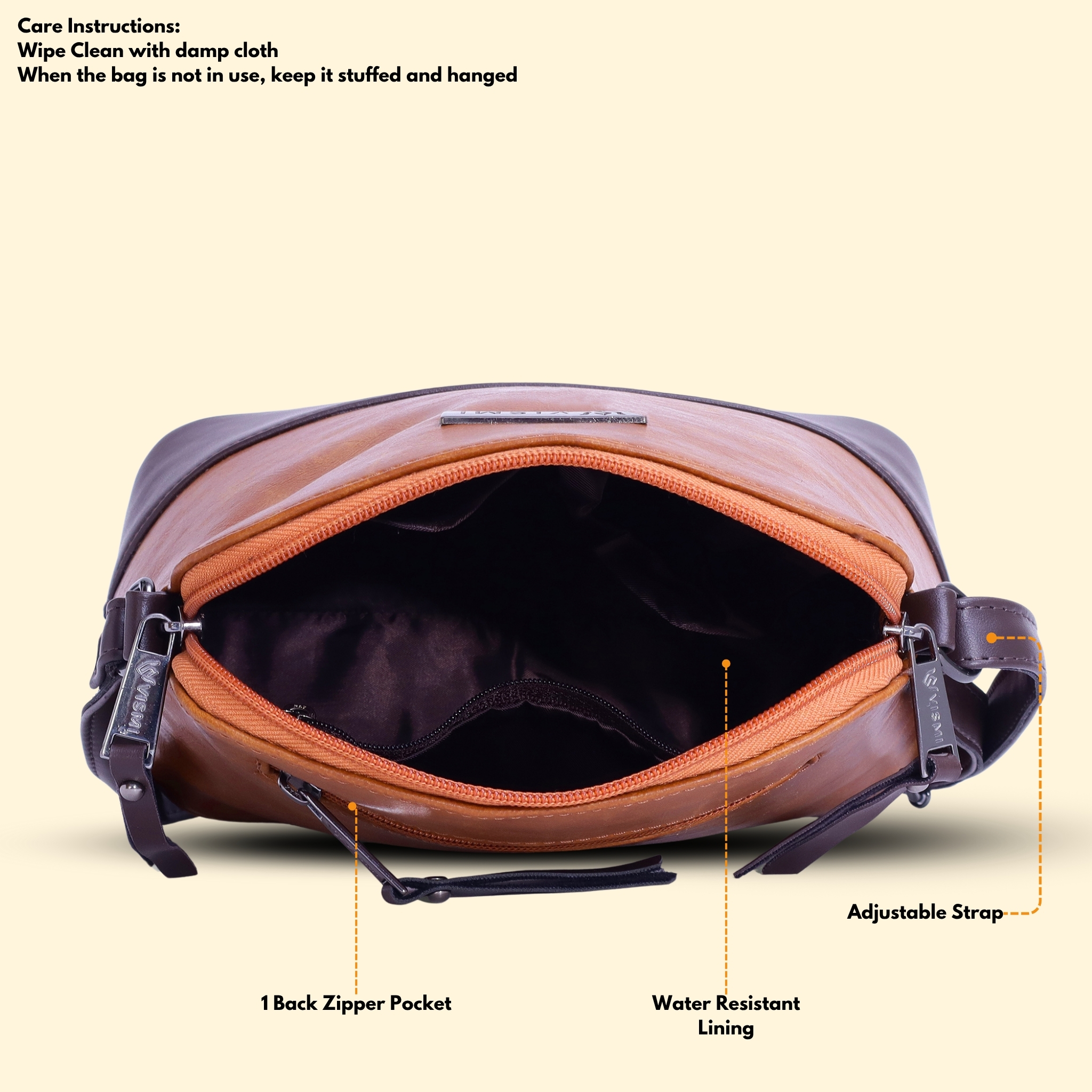 VISMIINTREND Crossbody Bag for Women, Girls | Stylish Shoulder Bag | Pu Leather Adjustable Travel Bags | Birthday Gift for Wife | Mother | Diwali Gift