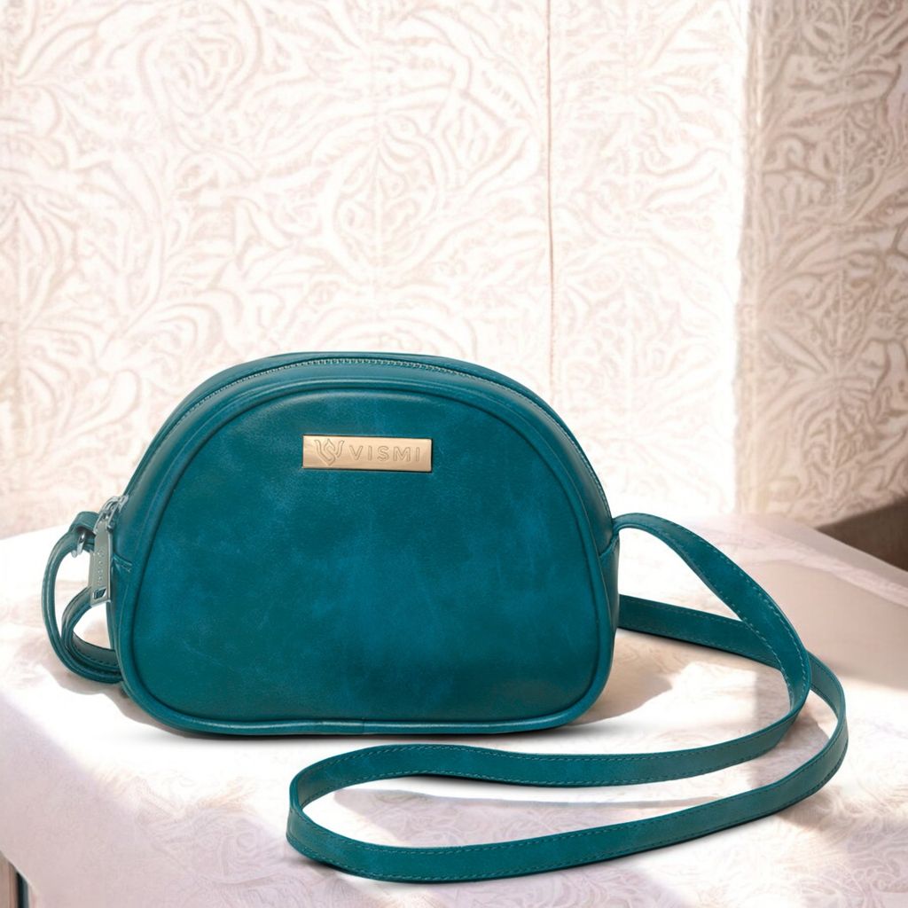 VISMIINTREND Stylish Crossbody Sling Bag with Adjustable Strap | Pu Leather Travel Bag | for Women, Girls | Birthday | Anniversary | Diwali Gift