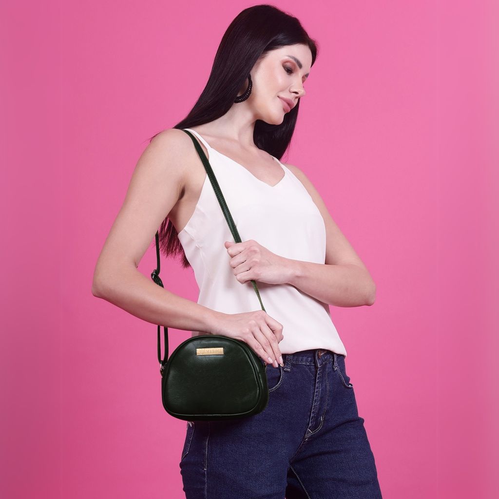 VISMIINTREND Stylish Crossbody Sling Bag with Adjustable Strap | Pu Leather Travel Bag | for Women, Girls | Birthday | Anniversary | Diwali Gift