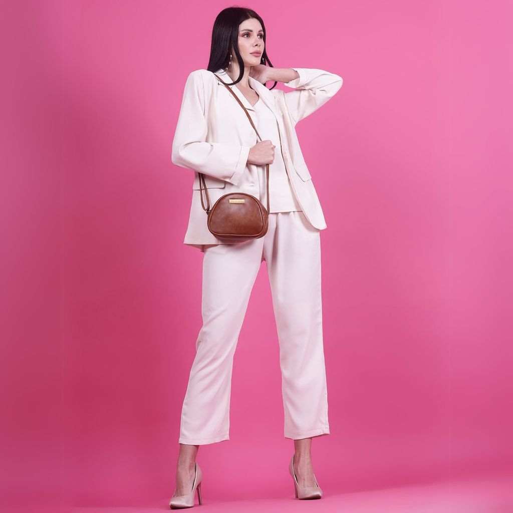 VISMIINTREND Stylish Crossbody Sling Bag with Adjustable Strap | Pu Leather Travel Bag | for Women, Girls | Birthday | Anniversary | Diwali Gift