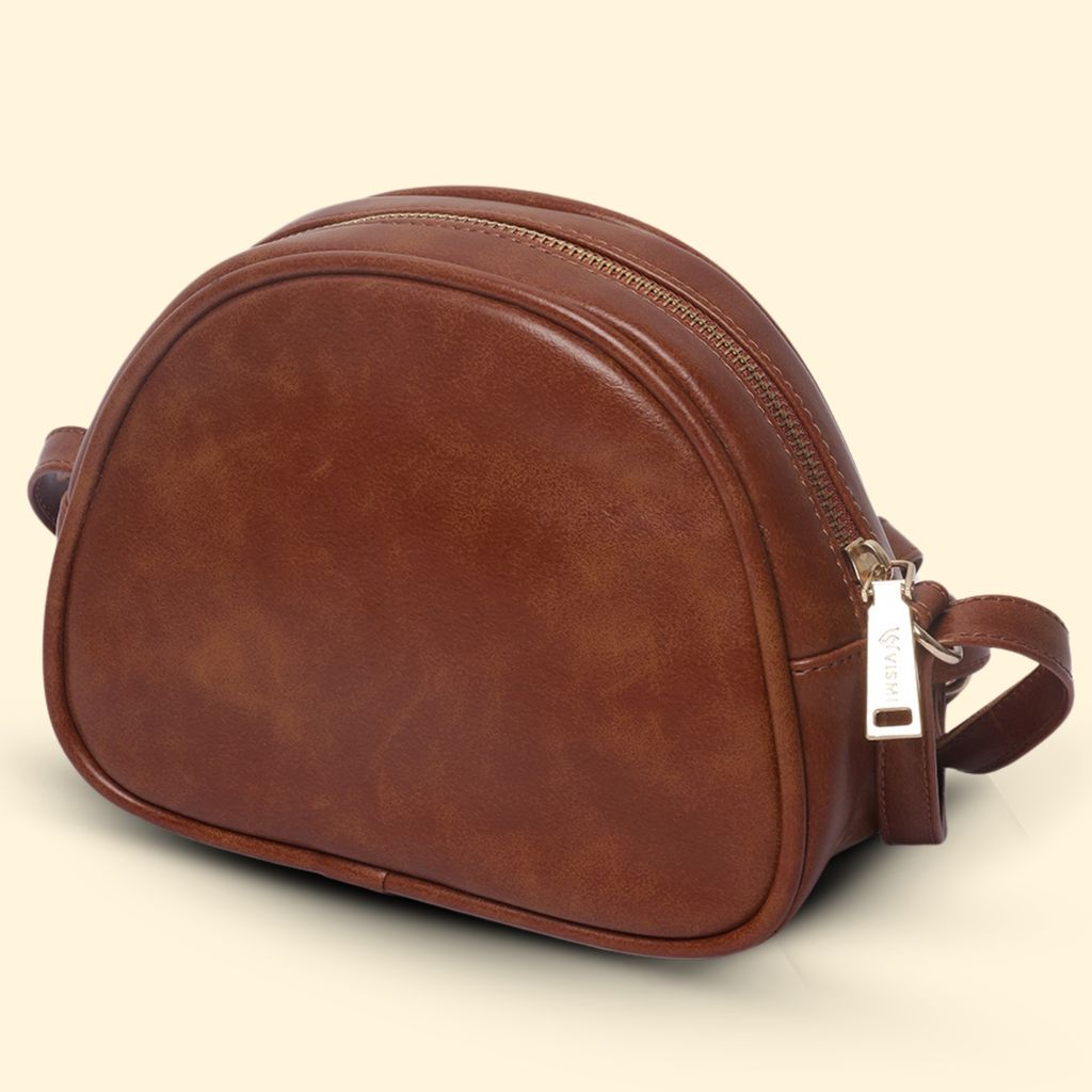 VISMIINTREND Stylish Crossbody Sling Bag with Adjustable Strap | Pu Leather Travel Bag | for Women, Girls | Birthday | Anniversary | Diwali Gift