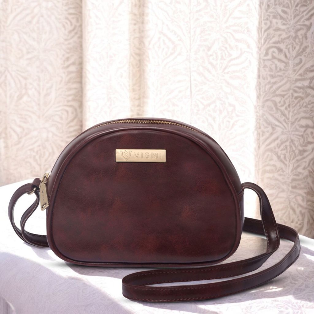 VISMIINTREND Stylish Crossbody Sling Bag with Adjustable Strap | Pu Leather Travel Bag | for Women, Girls | Birthday | Anniversary | Diwali Gift