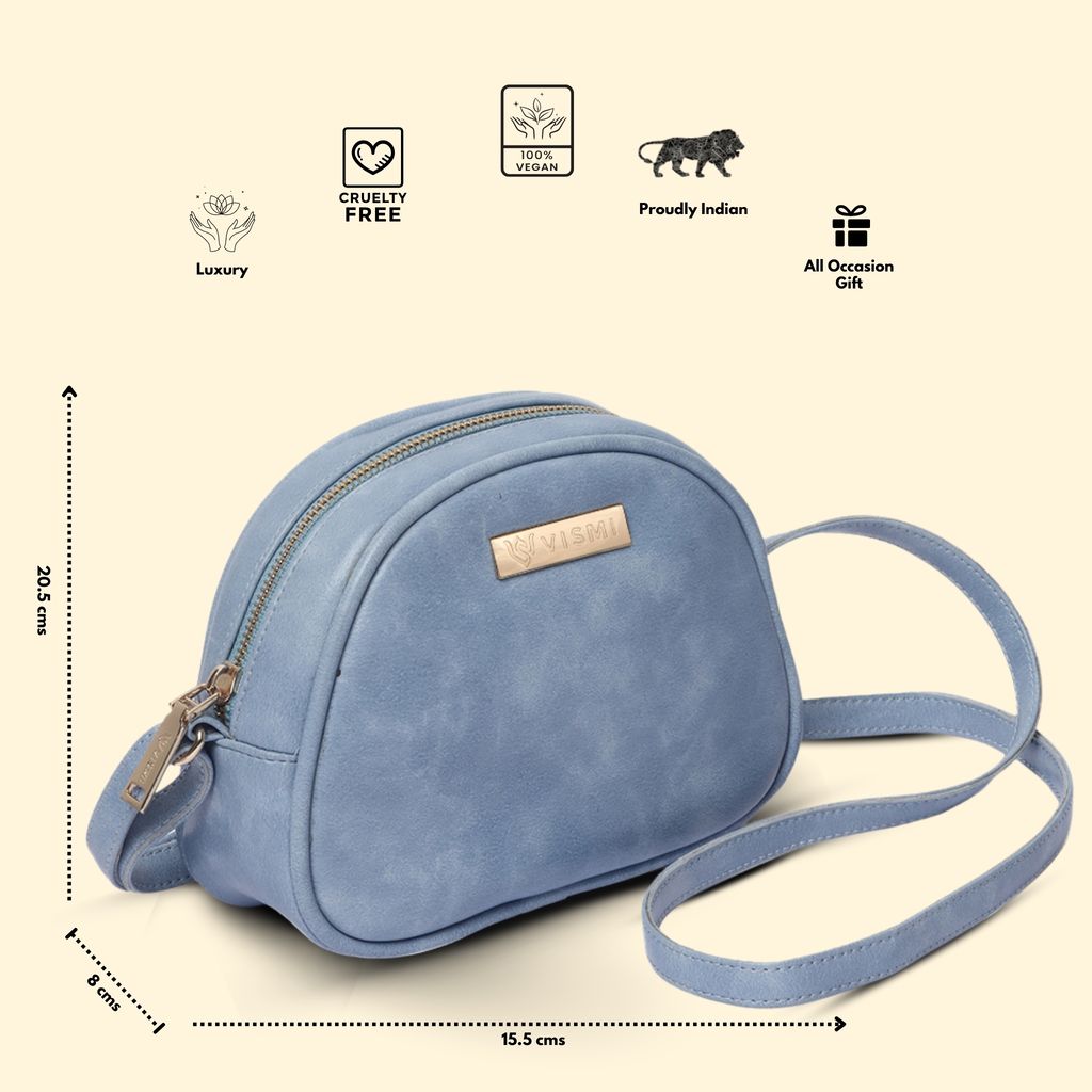 VISMIINTREND Stylish Crossbody Sling Bag with Adjustable Strap | Pu Leather Travel Bag | for Women, Girls | Birthday | Anniversary | Diwali Gift