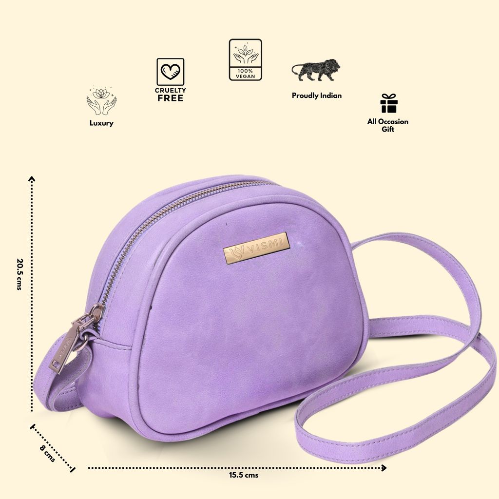 VISMIINTREND Stylish Crossbody Sling Bag with Adjustable Strap | Pu Leather Travel Bag | for Women, Girls | Birthday | Anniversary | Diwali Gift