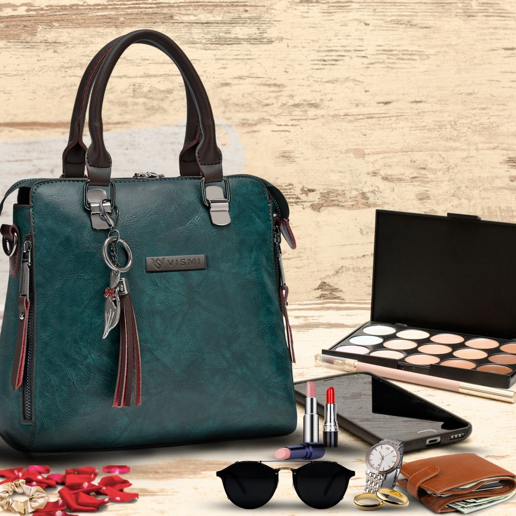 VISMIINTREND Stylish Sling Bag | Pu Leather Crossbody Satchel Bag | Women Handbag for Office | Travel | Daily Use | Detachable Adjustable Strap