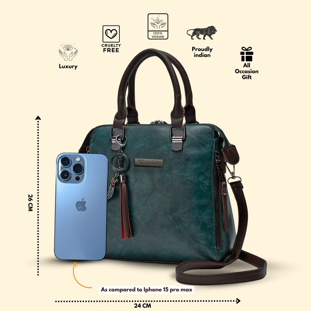 VISMIINTREND Stylish Sling Bag | Pu Leather Crossbody Satchel Bag | Women Handbag for Office | Travel | Daily Use | Detachable Adjustable Strap
