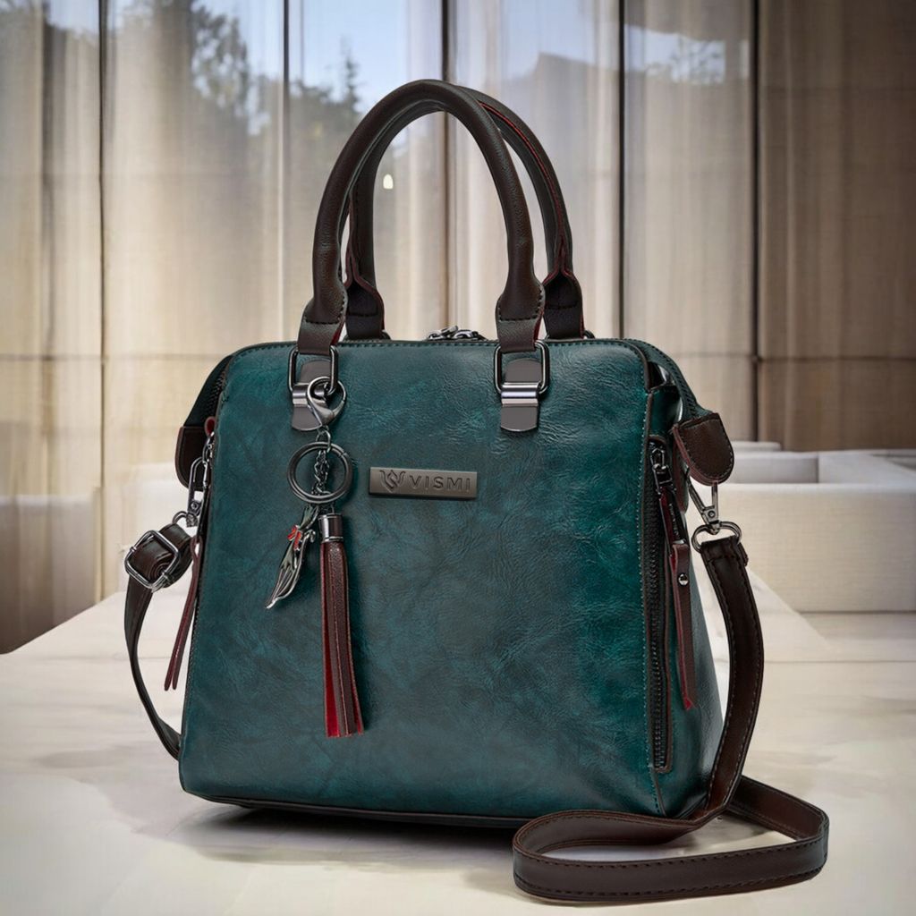 VISMIINTREND Stylish Sling Bag | Pu Leather Crossbody Satchel Bag | Women Handbag for Office | Travel | Daily Use | Detachable Adjustable Strap