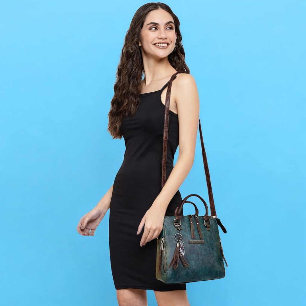 VISMIINTREND Stylish Sling Bag | Pu Leather Crossbody Satchel Bag | Women Handbag for Office | Travel | Daily Use | Detachable Adjustable Strap