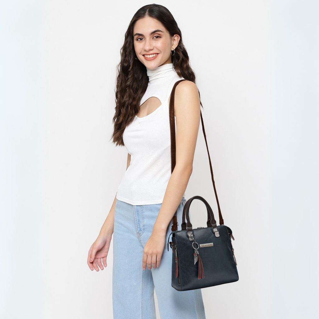 VISMIINTREND Stylish Sling Bag | Pu Leather Crossbody Satchel Bag | Women Handbag for Office | Travel | Daily Use | Detachable Adjustable Strap