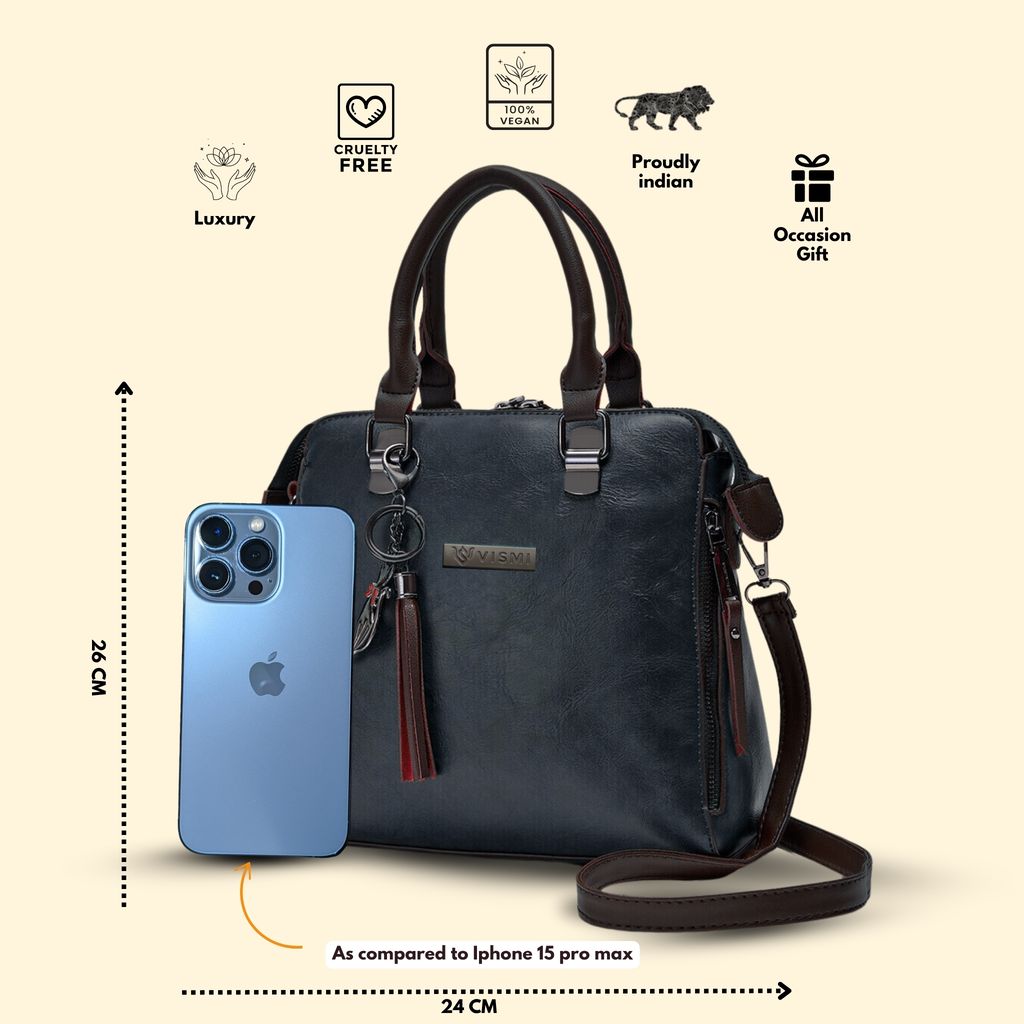 VISMIINTREND Stylish Sling Bag | Pu Leather Crossbody Satchel Bag | Women Handbag for Office | Travel | Daily Use | Detachable Adjustable Strap