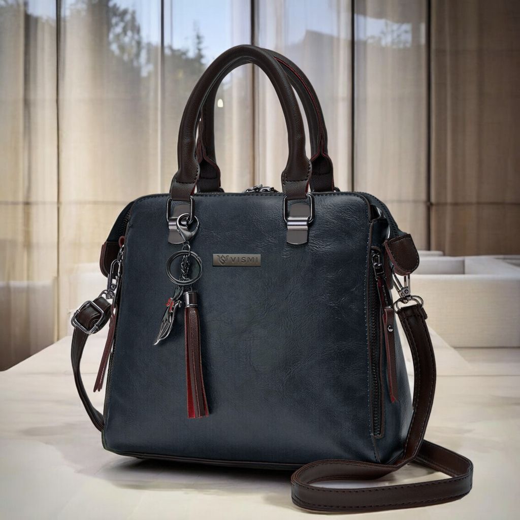 VISMIINTREND Stylish Sling Bag | Pu Leather Crossbody Satchel Bag | Women Handbag for Office | Travel | Daily Use | Detachable Adjustable Strap