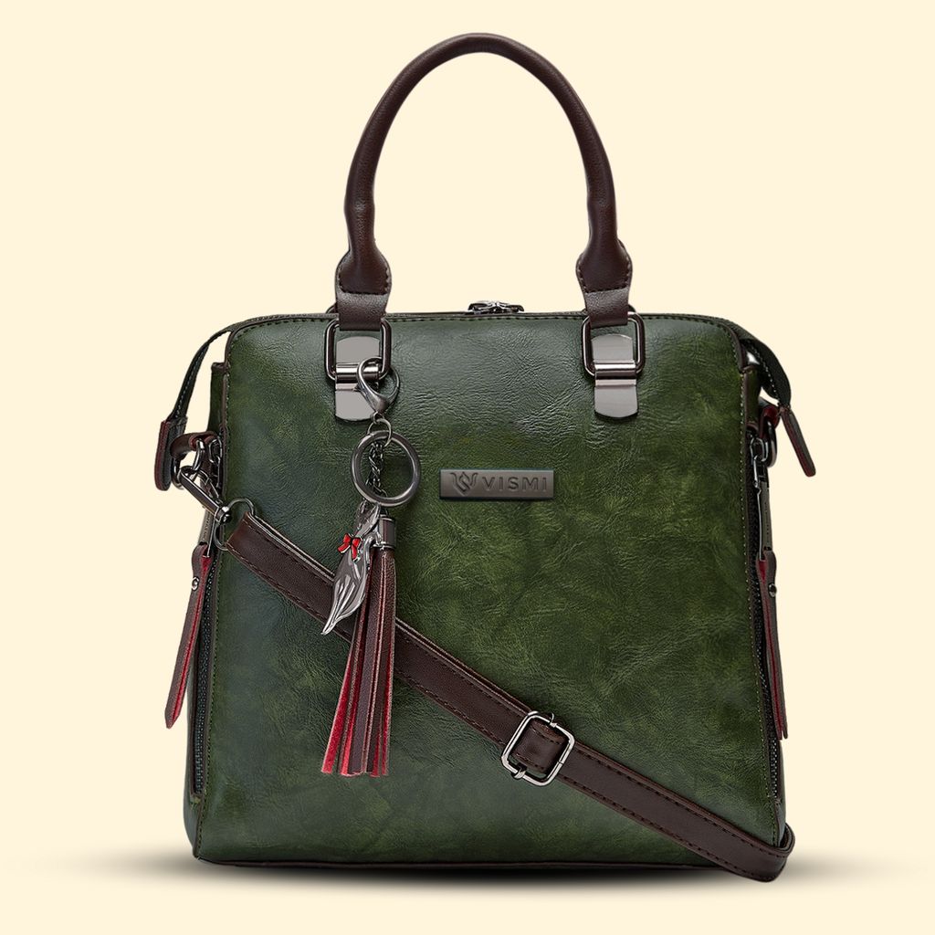 VISMIINTREND Stylish Sling Bag | Pu Leather Crossbody Satchel Bag | Women Handbag for Office | Travel | Daily Use | Detachable Adjustable Strap