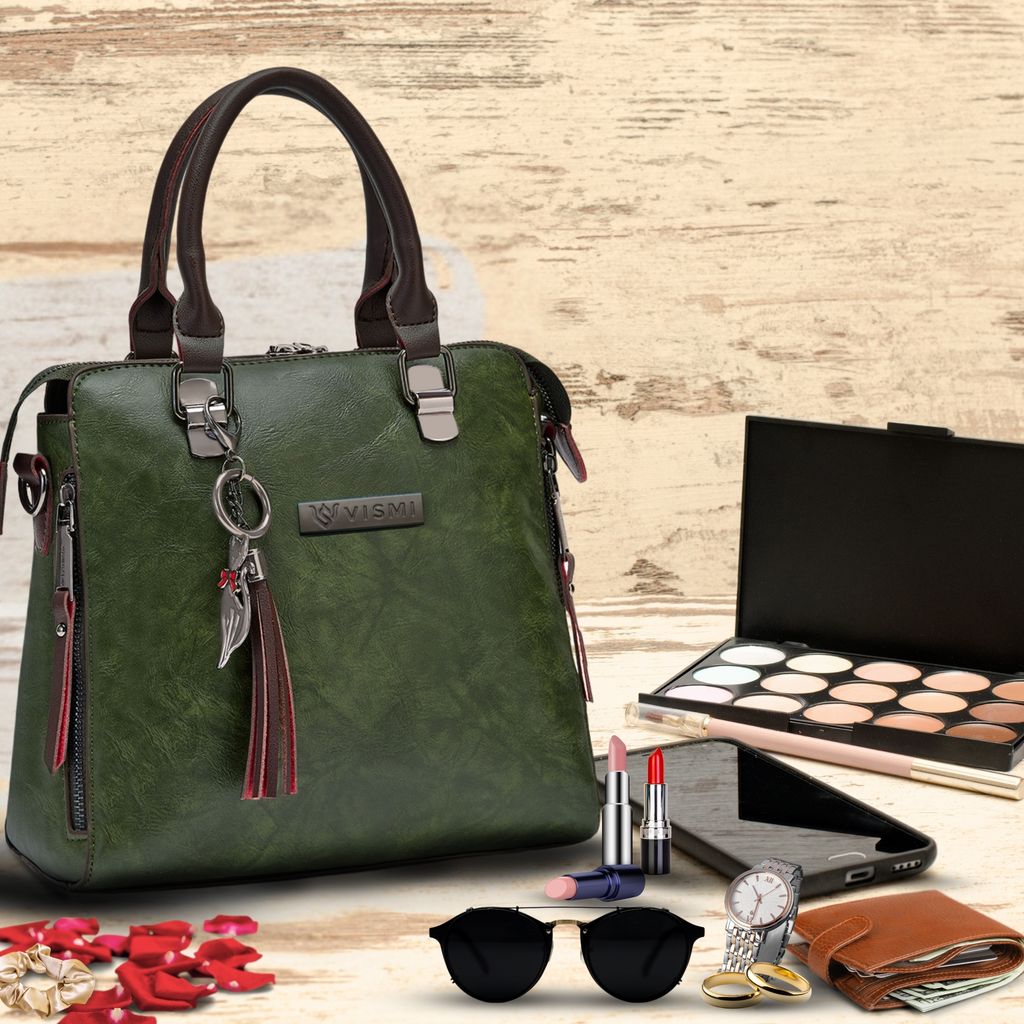 VISMIINTREND Stylish Sling Bag | Pu Leather Crossbody Satchel Bag | Women Handbag for Office | Travel | Daily Use | Detachable Adjustable Strap