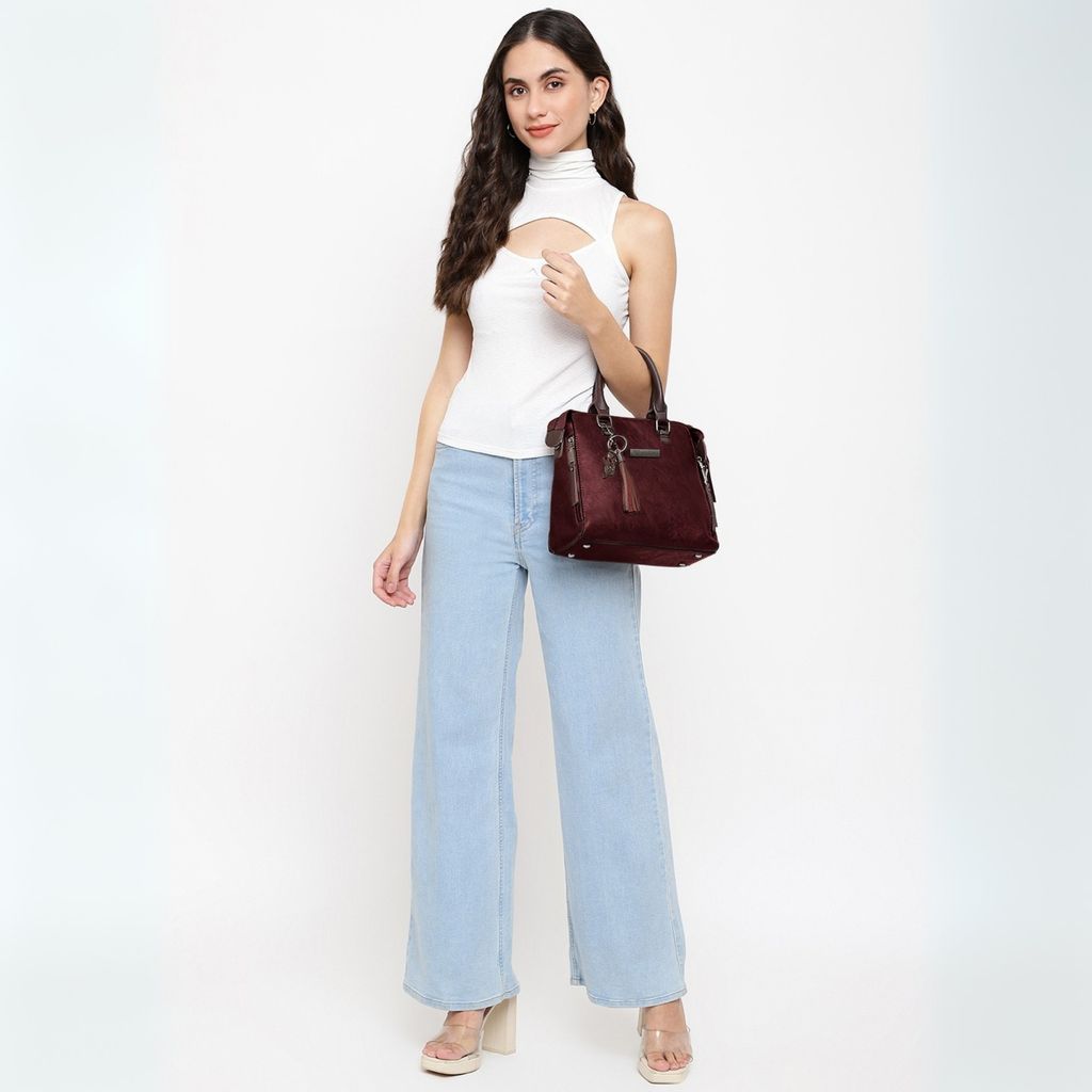 VISMIINTREND Stylish Sling Bag | Pu Leather Crossbody Satchel Bag | Women Handbag for Office | Travel | Daily Use | Detachable Adjustable Strap