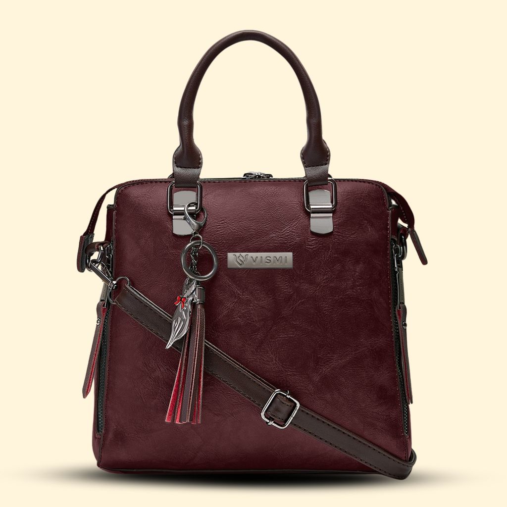 VISMIINTREND Stylish Sling Bag | Pu Leather Crossbody Satchel Bag | Women Handbag for Office | Travel | Daily Use | Detachable Adjustable Strap