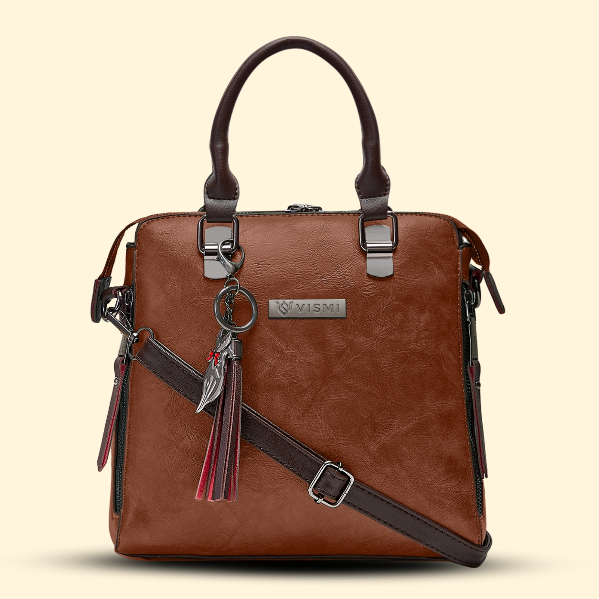 VISMIINTREND Stylish Sling Bag | Pu Leather Crossbody Satchel Bag | Women Handbag for Office | Travel | Daily Use | Detachable Adjustable Strap