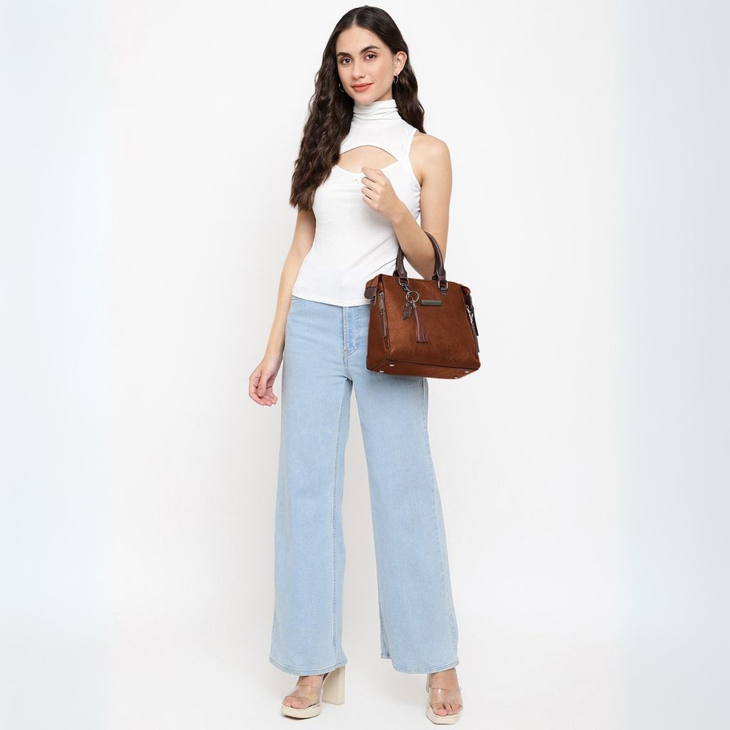 VISMIINTREND Stylish Sling Bag | Pu Leather Crossbody Satchel Bag | Women Handbag for Office | Travel | Daily Use | Detachable Adjustable Strap