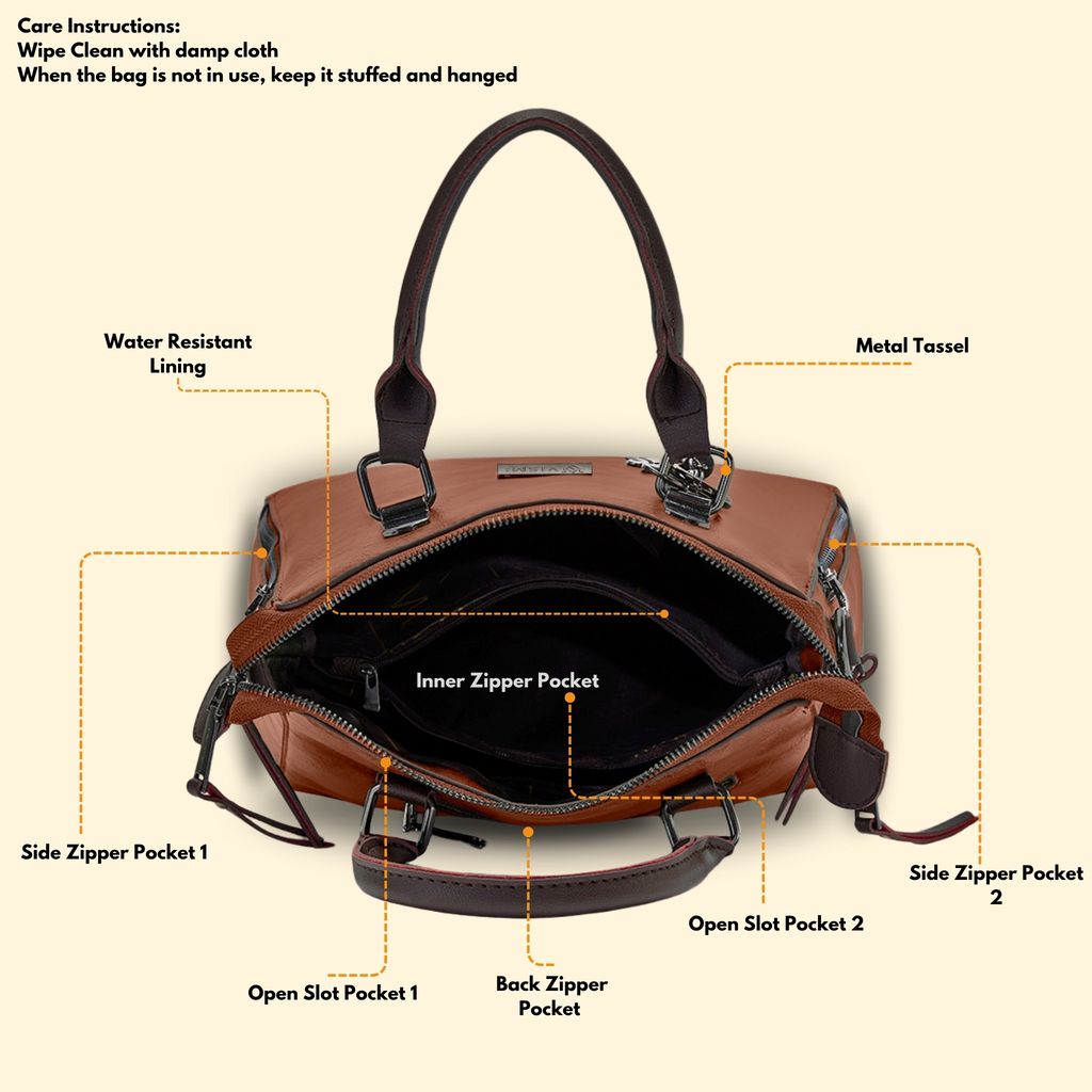 VISMIINTREND Stylish Sling Bag | Pu Leather Crossbody Satchel Bag | Women Handbag for Office | Travel | Daily Use | Detachable Adjustable Strap